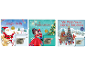 Three children's Christmas sound books with a wind-up music box mechanism.