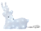 Luminous white reindeer for Christmas decoration.