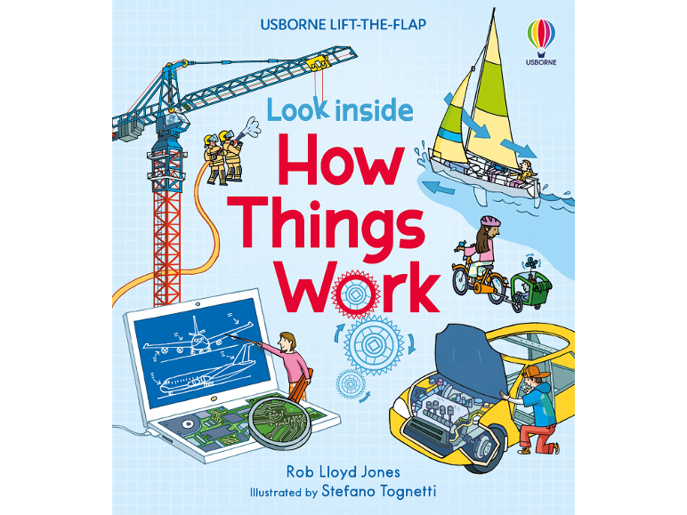 Children's lift-the-flap book about how things work.