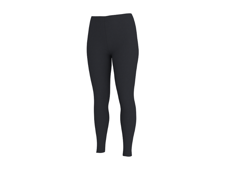 Women's black high-waist leggings