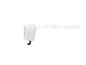 White cleaning brush with a handle, side view.