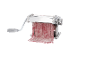 Pasta machine with red noodles.