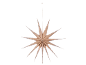 Decorative wooden Christmas star for hanging.