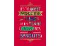 Red Christmas card with the text 'It's the most wonderful time of the year! (except for the sprouts)'