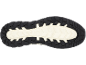Shoe sole with black and cream tread pattern.