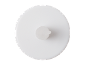 White round lid with a small central spout, viewed from above.