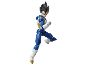 Male action figure in blue and white armor in a fighting pose.