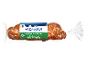 Sweet brioche with hazelnut flavoured filling, packaged in clear plastic.