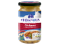 Jar of Greek-style chickpeas in spicy tomato sauce, 680g, with nutritional information.