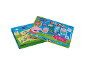 Children's felt craft set with famous cartoon characters, in a box.
