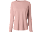 Pale pink women's long-sleeved T-shirt