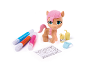 Coloring toy pony with felt-tip pens and accessories