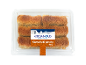 Tray of Kataifi pastry with label