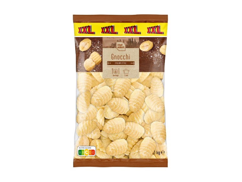 XXL Gnocchi Italian Style, 1 kg bag with Nutri-Score A.