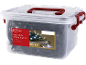 Livarno 400 LED string lights with cool white light, 4.8W, in a transparent box.