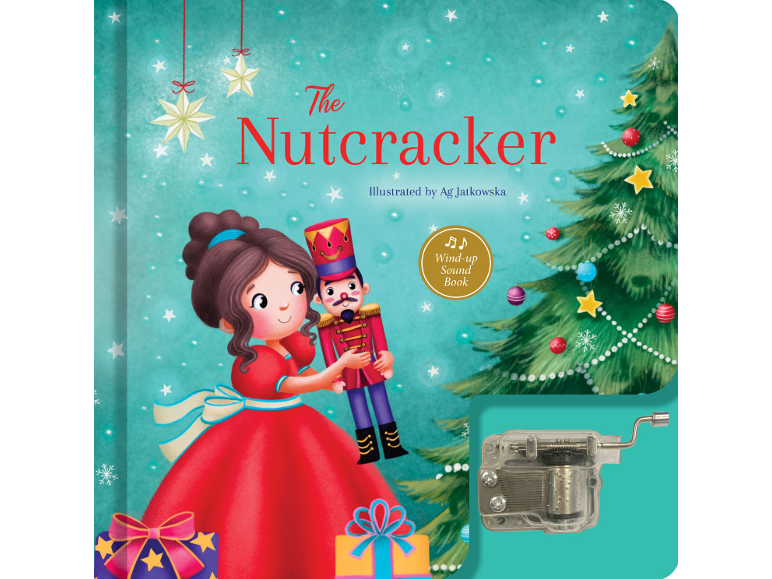 Children's sound book The Nutcracker with a wind-up music box.