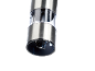 Electric stainless steel salt or pepper mill with light.