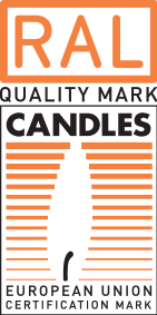 RAL quality mark for candles, European Union certification mark.