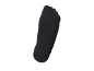 Black invisible sock on a black background.