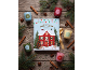 Sented candle advent calendar in a festive Christmas style.