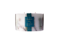 White fir tree fragranced candle with a dark green ribbon