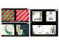 Three packs of festive Christmas cards in various designs with envelopes.