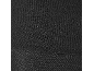 Black knit fabric with a horizontal seam and ribbed texture.