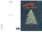 Christmas card for dad featuring an illustration of a decorated Christmas tree.
