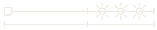 Light level indicator with three sun icons.