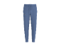 Blue jogging pants with a drawstring waist and side pockets.
