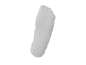 Single grey sock, bottom view