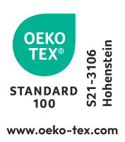 STANDARD 100, S21-3106 Hohenstein, www.oeko-tex.com