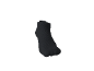 Black ankle sock, shown at an angle.