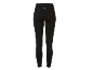 Black women's sports leggings with a small reflective logo on the back waistband.
