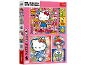 Children's puzzle featuring cartoon characters and fast food items.