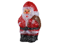Light-up Christmas Santa figure with a sack of gifts.