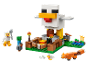 Building set with a giant chicken house, figures, and animals.