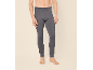 Man wearing dark grey thermal long johns.