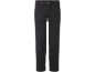 Dark grey men's five-pocket jeans.