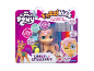 Toy set with a colourable pony figure and felt-tip pens.