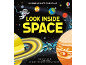 Children's book Look Inside Space with space-themed illustrations.