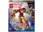 Superhero building set featuring a red and gold Iron Man robot and an Ultron figure.