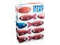 Sounds Fishy board game in a white box with fish motifs.