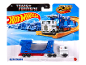White and blue Ultra Magnus toy truck from the Track Fleet series, with a transforming robots theme.