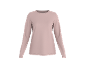 Pink long-sleeved T-shirt
