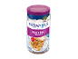 Greek style souvlaki seasoning jar with an image of chicken skewers.