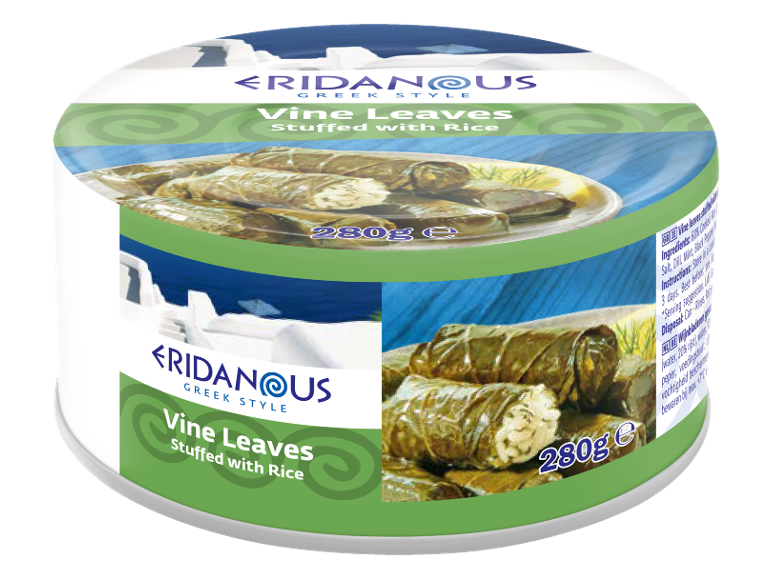 Greek-style vine leaves stuffed with rice, 280g