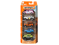 Matchbox MBX Retro 5-pack with various toy cars, including a pink ice cream van.