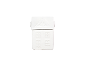 White house-shaped ceramic jar