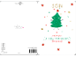 Christmas card for son featuring a cute Christmas tree design and text.